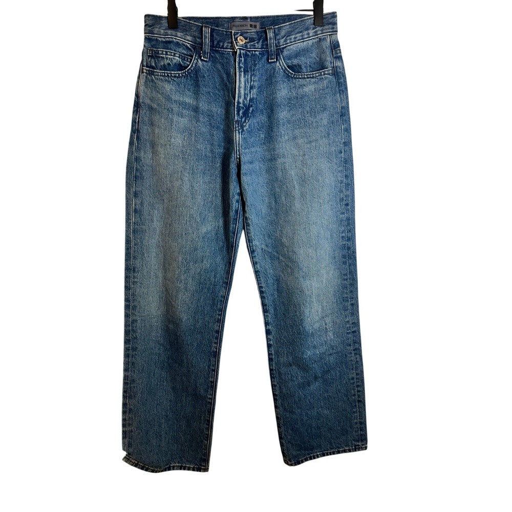 Uniqlo JW Anderson Women Blue Straight Leg Jeans High Rise 25x31